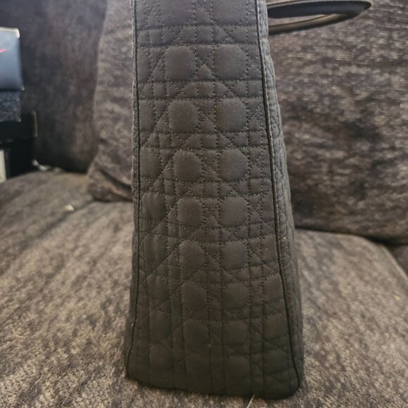 Lady dior medium nylon top handle bag - Picture 2 of 16